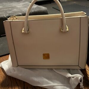 Ivory white MCM bag